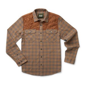 Howler Brothers Quintana Quilted Flannel Shirt Men's in Cody Check Tannin